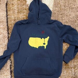 Masters Navy Blue Hoodie with Yellow and Green Logo